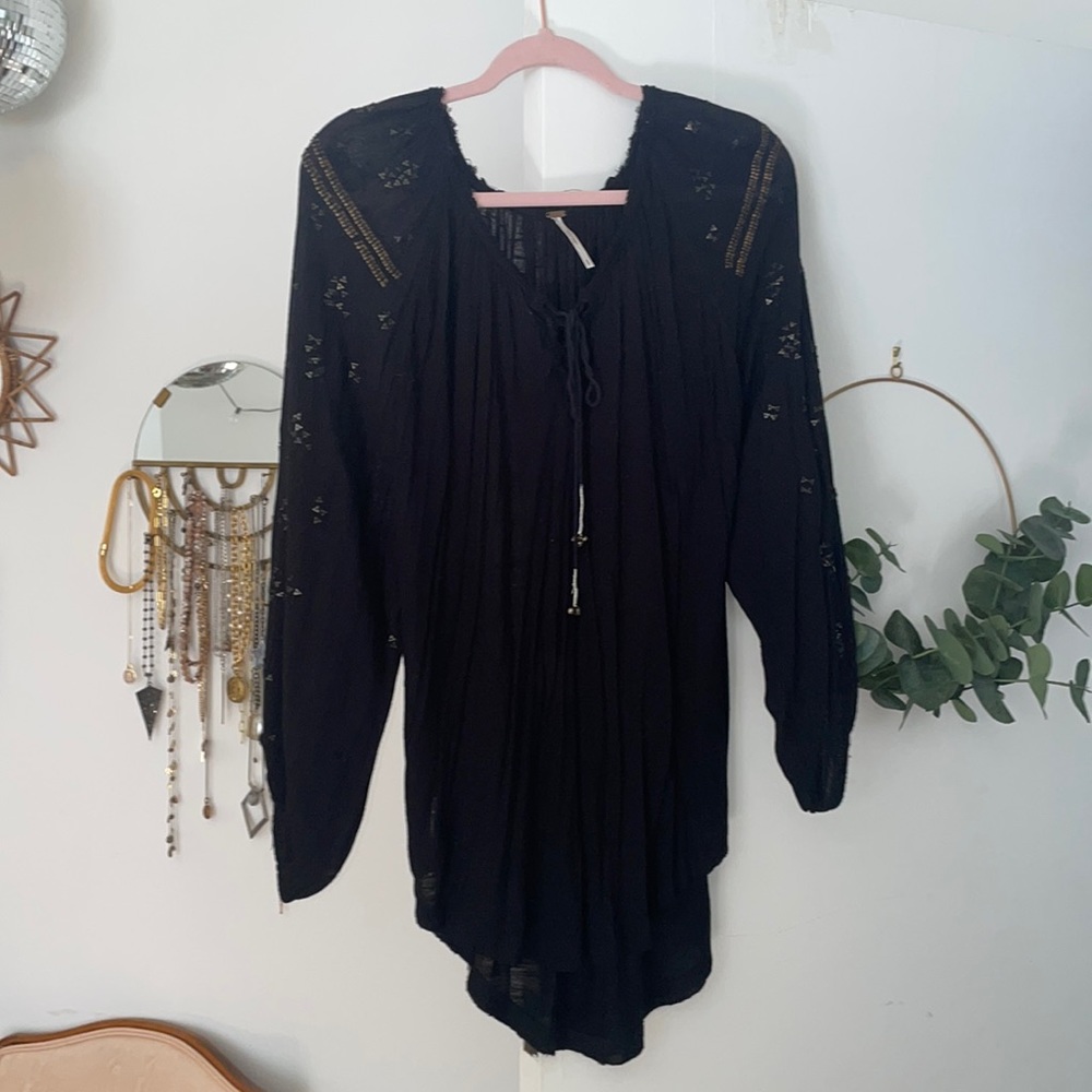 Free People Tunic with Metal Embellishments